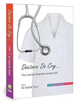 The book cover depicts a white coat and a stethoscope